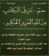 سورة الجاثية مكتوبة كاملة مع التفسير الميسر pdf