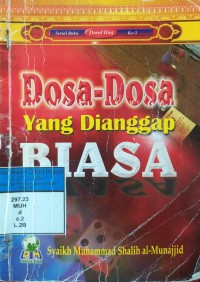 Dosa-Dosa Yang Dianggap Biasa