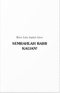 Sembahlah Rabb Kalian! pdf